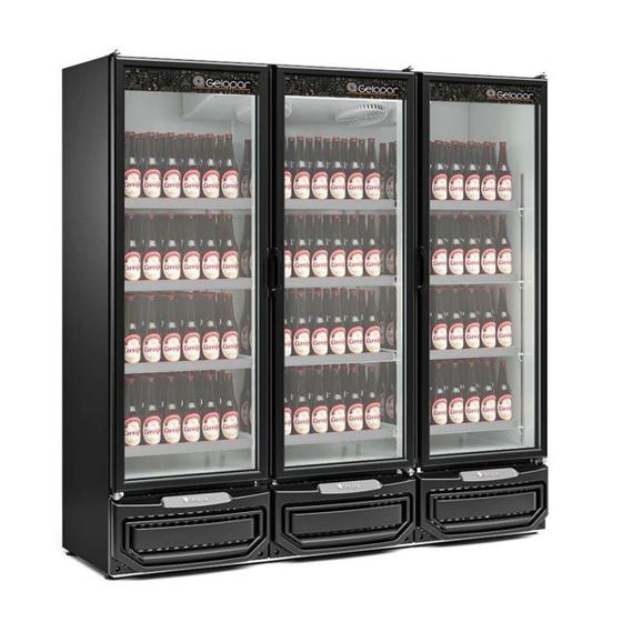 Imagem de Cervejeira Vertical 3 Portas 1468 Litros Gelopar 220v