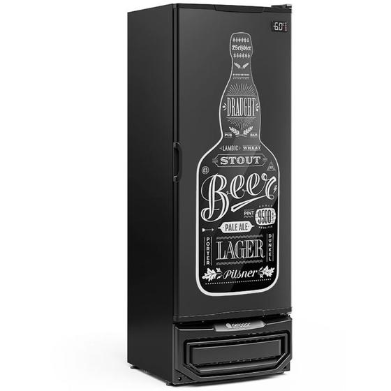 Imagem de Cervejeira Vertical com Porta Cega Adesivada GRBA400 Gelopar