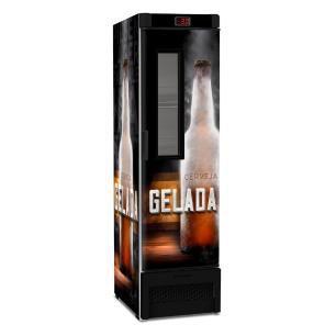 Imagem de Cervejeira Vertical Metalfrio 336 Litros com Porta Glass Viewer e Adesivada VN28FP OPTIMA 110V