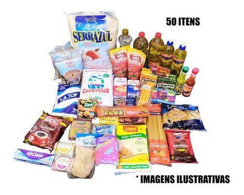 Imagem de Cesta Básica Alimento Grande Completa Total 50 Itens Atacado