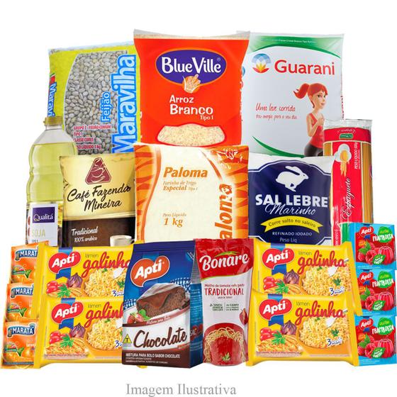 Cesta Básica de Alimentos Completa - 20 Itens Menor preço em Cesta Básica de Alimentos Completa - 20 Itens