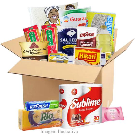 Cesta Básica de Alimentos e Higiene Completa Menor preço em Cesta Básica de Alimentos e Higiene Completa