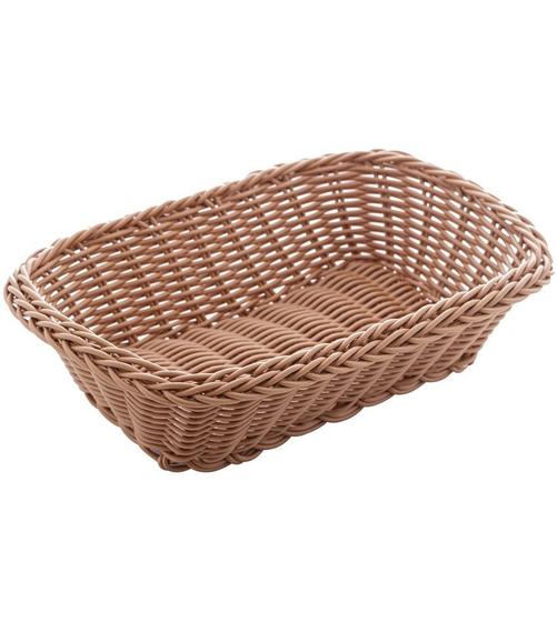 Imagem de Cesta De 25cm X 18,1cm X 6,8cm Rattan Plástico Retangular