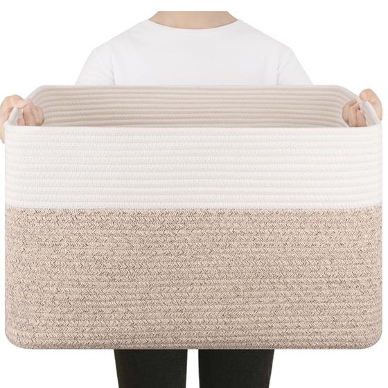 Imagem de Cesta de Armazenamento SIXDOVE 75L - Para Cobertores, Brinquedos e Roupas