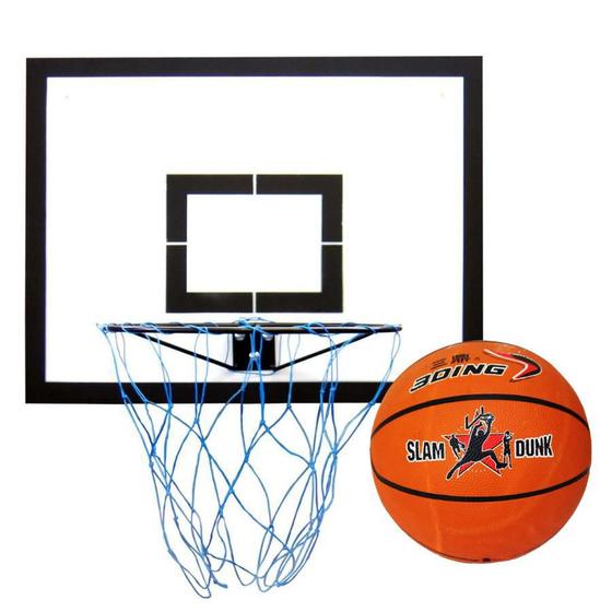 Imagem de Cesta de Basquete Com Bola Tabela 65x50cm Naval 18mm Klopf