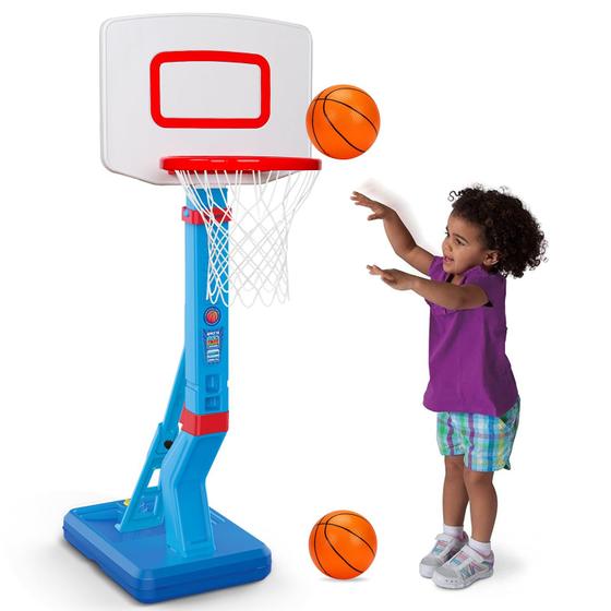 Imagem de Cesta de basquete Qirptey Toddler para uso interno/externo com bomba de esfera