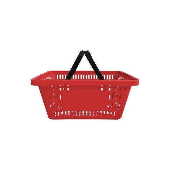 Imagem de Cesta de Compras em PP com Alça 16l A  Preto  CX 15un