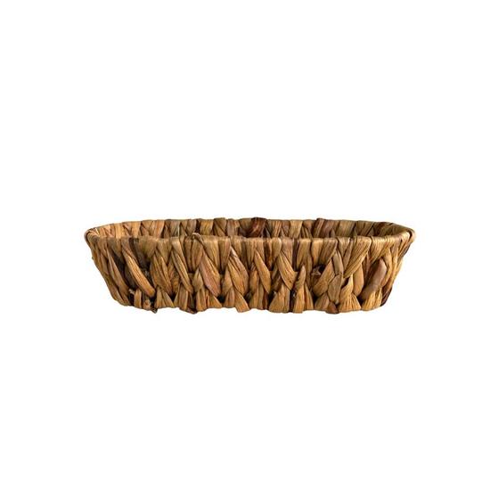 Imagem de CESTA DE FIBRA NATURAL TRANÇADA P (28x12x6,5cm)