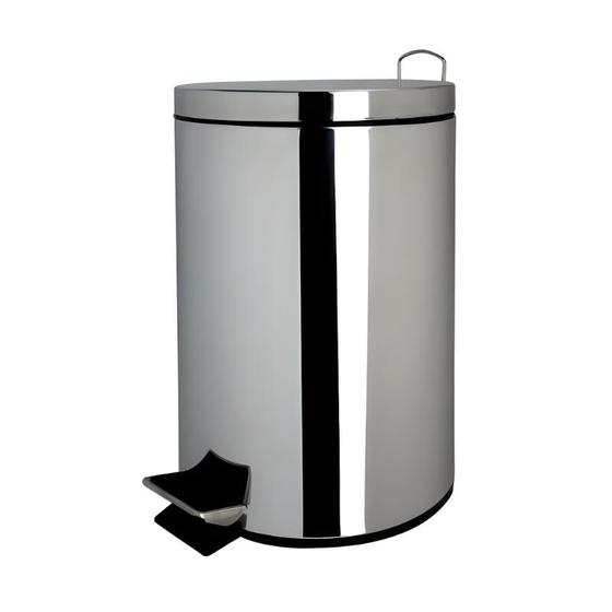 Imagem de Cesta de lixo lixeira de aço inox 5l com cesto removível