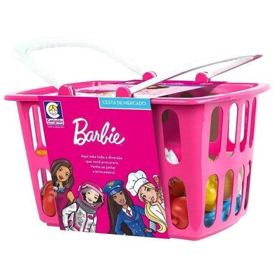 Imagem de Cesta de Mercado Barbie CHEFF Cotiplas 2492