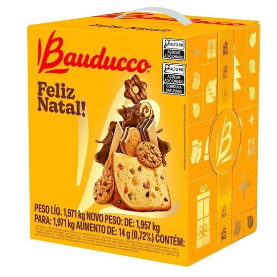 Imagem de Cesta de Natal Bauducco - Panettone 400g e Mais  15 itens