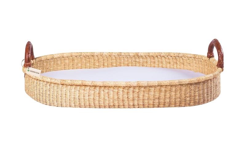 Imagem de Cesta de Troca para Bebê com Design Duplo, Forro e Lençol