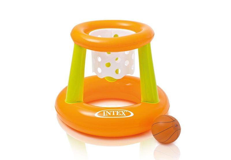 Imagem de Cesta Inflável Basquete Flutuante Piscina c/ Bola Intex