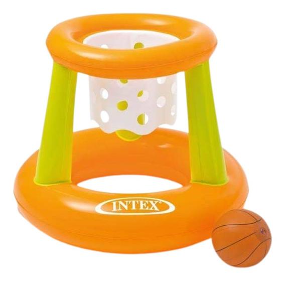 Imagem de Cesta Inflável De Basquete Flutuante Piscina Infantil Bola