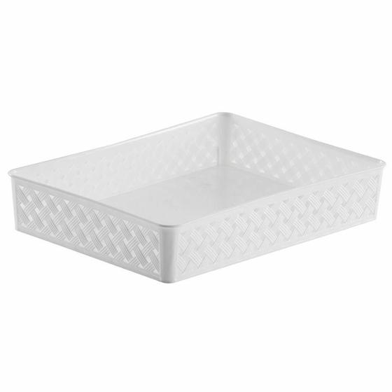 Imagem de Cesta Organizadora 34X25X6,5Cm Rattan Ref 824