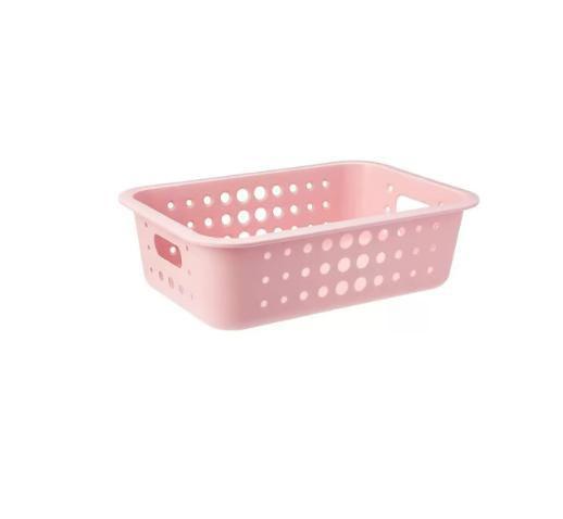 Imagem de Cesta Organizadora M Baixa 3,3L Rosa Quartz - Ou