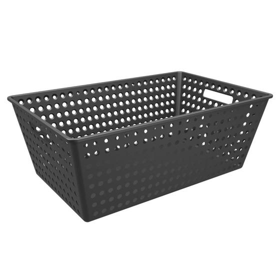 Imagem de Cesta Organizadora One Preto 22,3x38,8x59,5 cm Coza