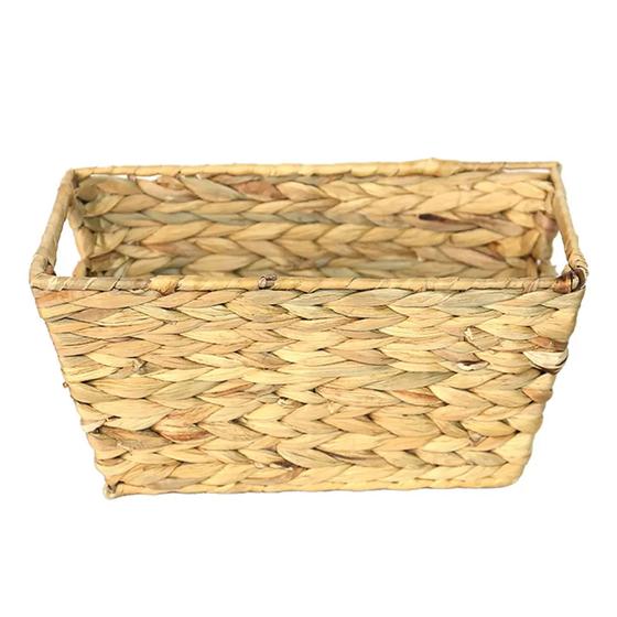 Imagem de Cesta Organizadora Retangular Seagrass Natural 30cm