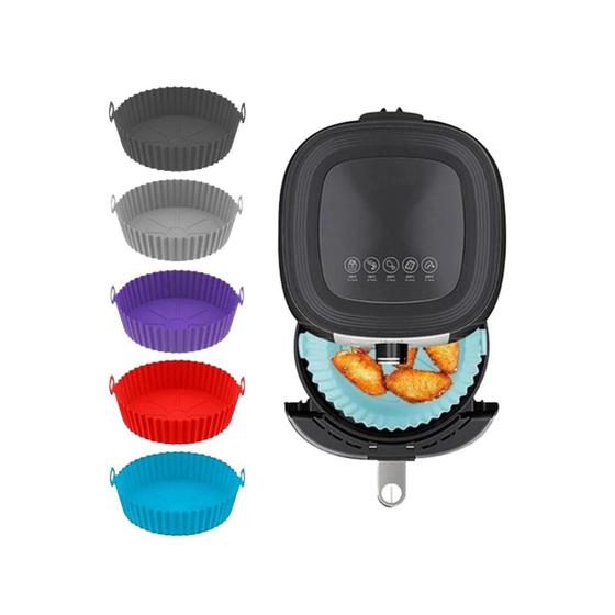 Imagem de Cesta Para Air Fryer Silicone 20Cm Cores