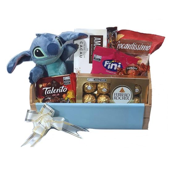Imagem de Cesta Presente Stitch Pelúcia Chocolates, Ferrero Rocher