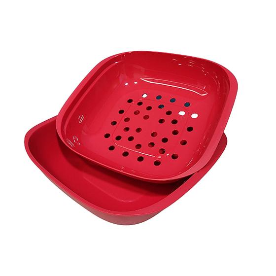 Imagem de Cesto Allegra 1,3 Litros Vermelho Tupperware