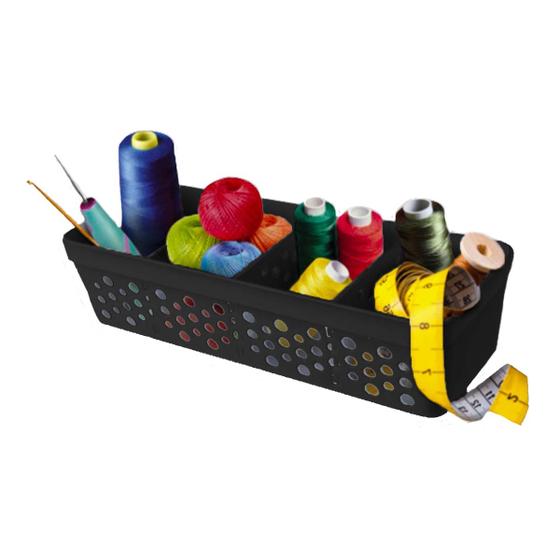 Imagem de Cesto Colmeia Organizador Rattan Multiuso Com 3 Divisórias