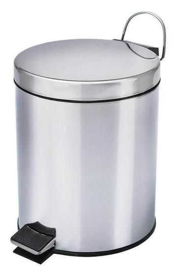 Imagem de Cesto De Lixo 5Lts 100% Inox Com Pedal Banheiro E Cozinha