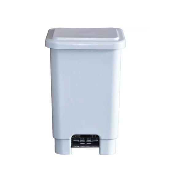 Cesto de Lixo Lixeira 50 Litros com Pedal Branco - Tritec Menor preço em Cesto de Lixo Lixeira 50 Litros com Pedal Branco - Tritec
