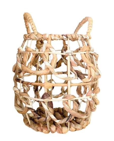 Imagem de Cesto de palha decor com alça origin 20 cm