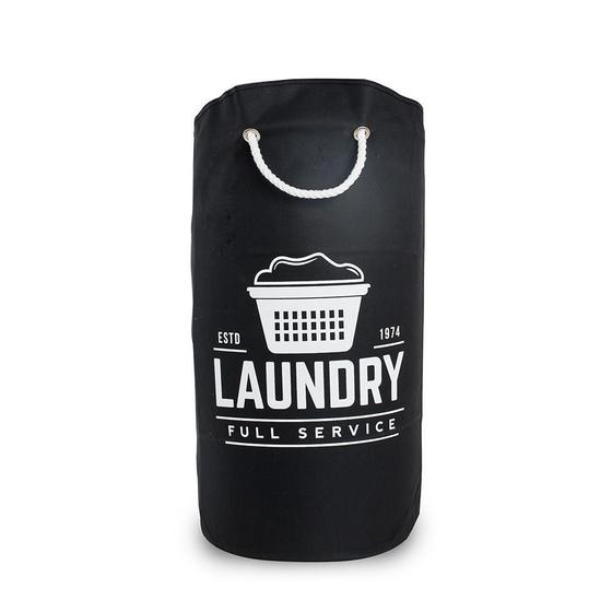 Imagem de Cesto De Roupa Lavanderia Saco Laundry 25L Preto Secalux