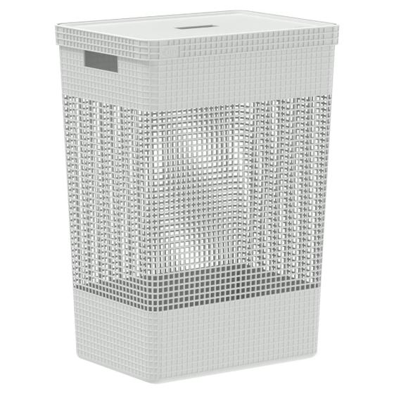 Cesto De Roupa Suja Cesto Organizador C/Tampa Grande Menor preço em Cesto De Roupa Suja Cesto Organizador C/Tampa Grande