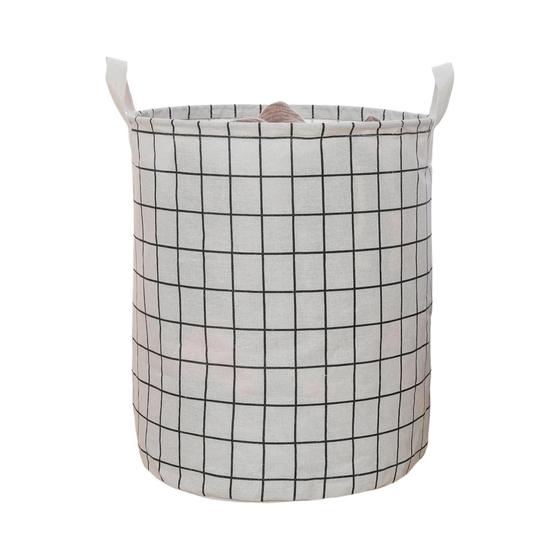 Imagem de Cesto de Roupa Suja Redondo e Dobrável - À Prova d'Água e Portátil