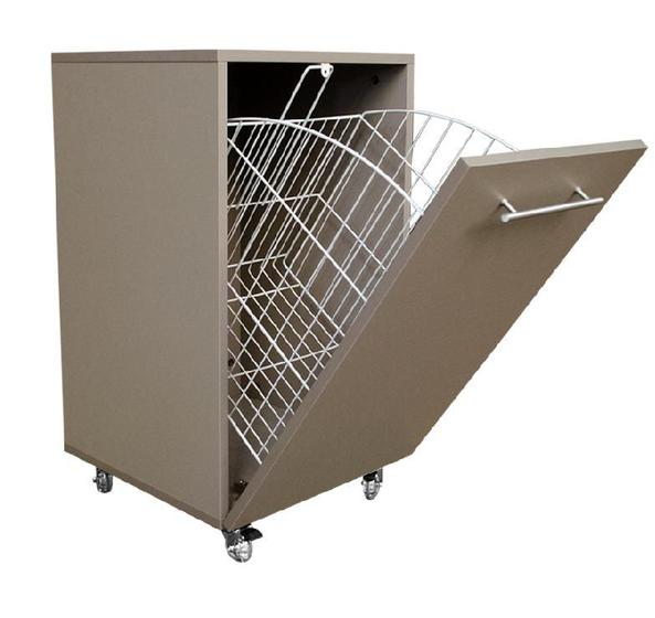 Cesto de Roupas em Mdf Gianduia Trama Aramado Basculante Roupeiro Menor preço em Cesto de Roupas em Mdf Gianduia Trama Aramado Basculante Roupeiro
