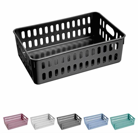 Imagem de Cesto Decorativo Caixa Organizadora Pequena - Kit Com 5 Organizador Cozinha Casa