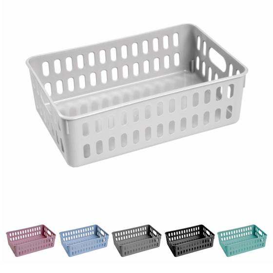 Imagem de Cesto Decorativo Caixa Organizadora Pequena - Kit Com 5 Organizador Cozinha Casa