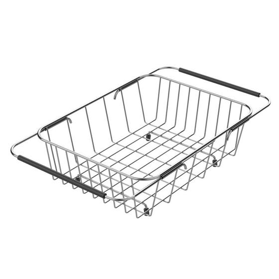 Cesto Escorredor Aramado Tramontina em Aço Inox com Alça Regulável para Cubas e Pias Menor preço em Cesto Escorredor Aramado Tramontina em Aço Inox com Alça Regulável para Cubas e Pias