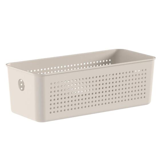 Imagem de Cesto Flow OU 27x12x9 cm Bege 3 Litros