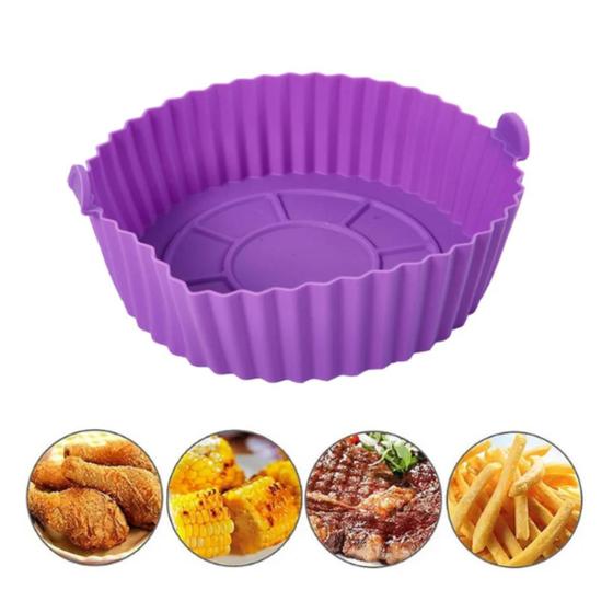 Imagem de Cesto Forma De Silicone Airfryer Protetor Antiaderente 