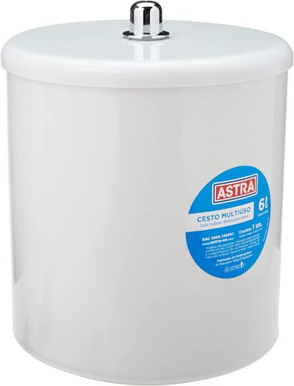 Imagem de  cesto multiuso branco ct4 - 6l - astra