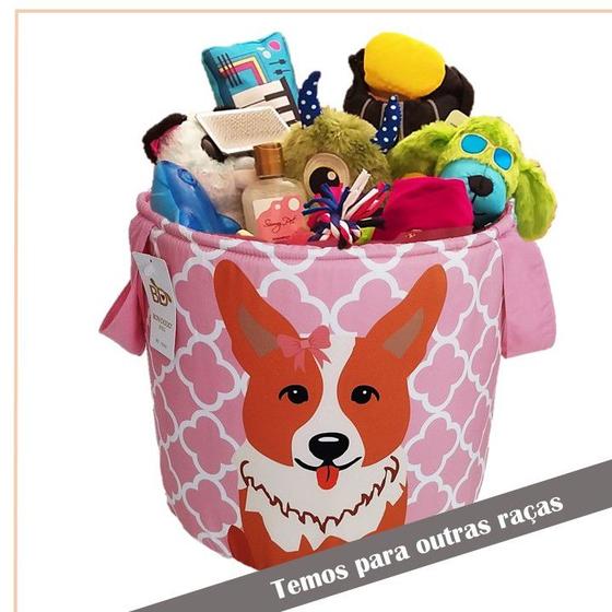 Imagem de Cesto Organizador Brinquedos Pet Tam. P - Corgi