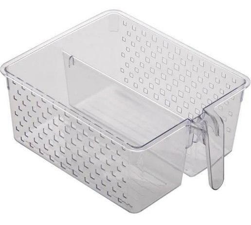 Imagem de Cesto organizador com divisória e alça Paramount 34 x 26 x 14 cm