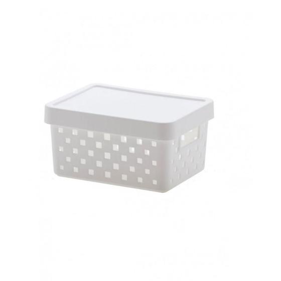 Imagem de Cesto Organizador com Tampa 896 Branco-Paramount