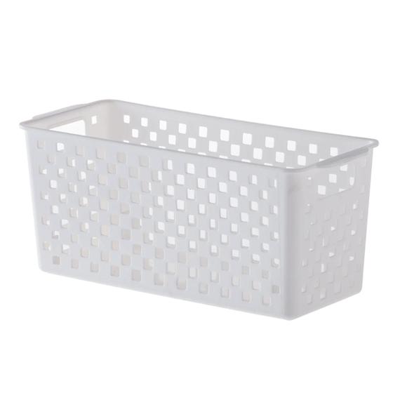 Imagem de Cesto organizador Quadratta Branco 27 x 12 cm