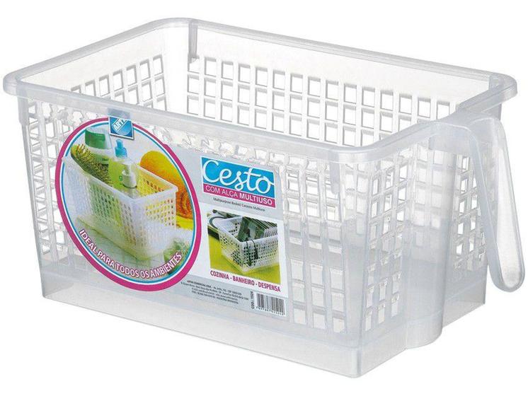 Imagem de Cesto Organizador Retangular com Alça 3,7L - Arthi Multiuso