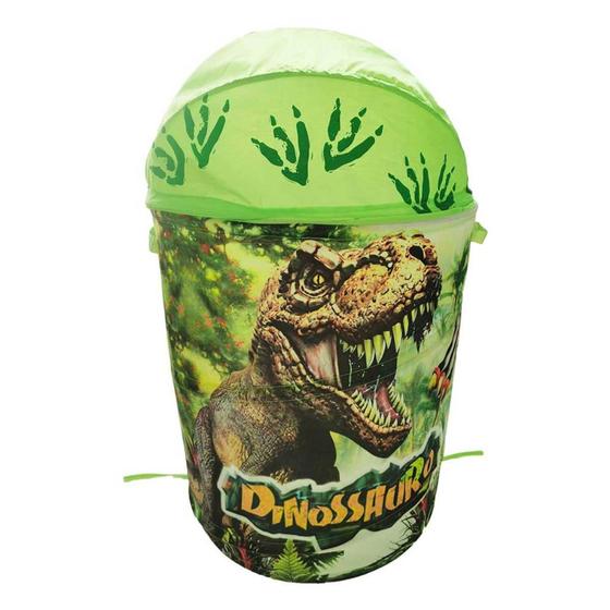 Imagem de Cesto Organizador Roupas Objetos Dinossauro Dobrável Meninos - Dm Toys