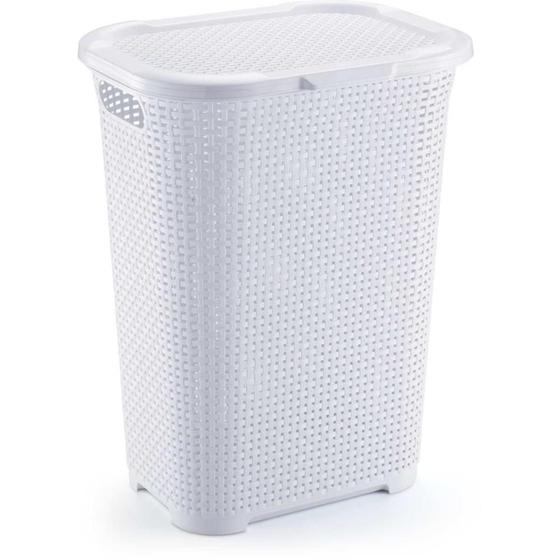 Imagem de Cesto para Roupa Branco 30L