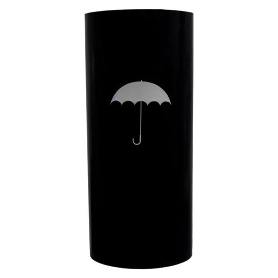 Imagem de Cesto Plastico Porta Guarda Chuva Marrom Com Adesivo