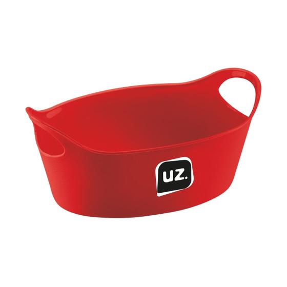 Imagem de Cesto Plus P Multiuso Vermelho Plastico Com Alça 20x9cm