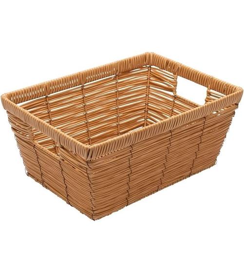 Imagem de Cesto Retangular 29,5cm Claro Multiuso Com Alça Mimo Style