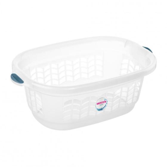 Imagem de Cesto Retangular  Plastico Sanremo 32L Para Roupas